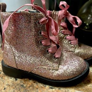 Pink Sparkle boots 7 toddler